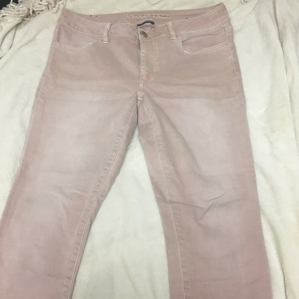 Pink american eagle jeans